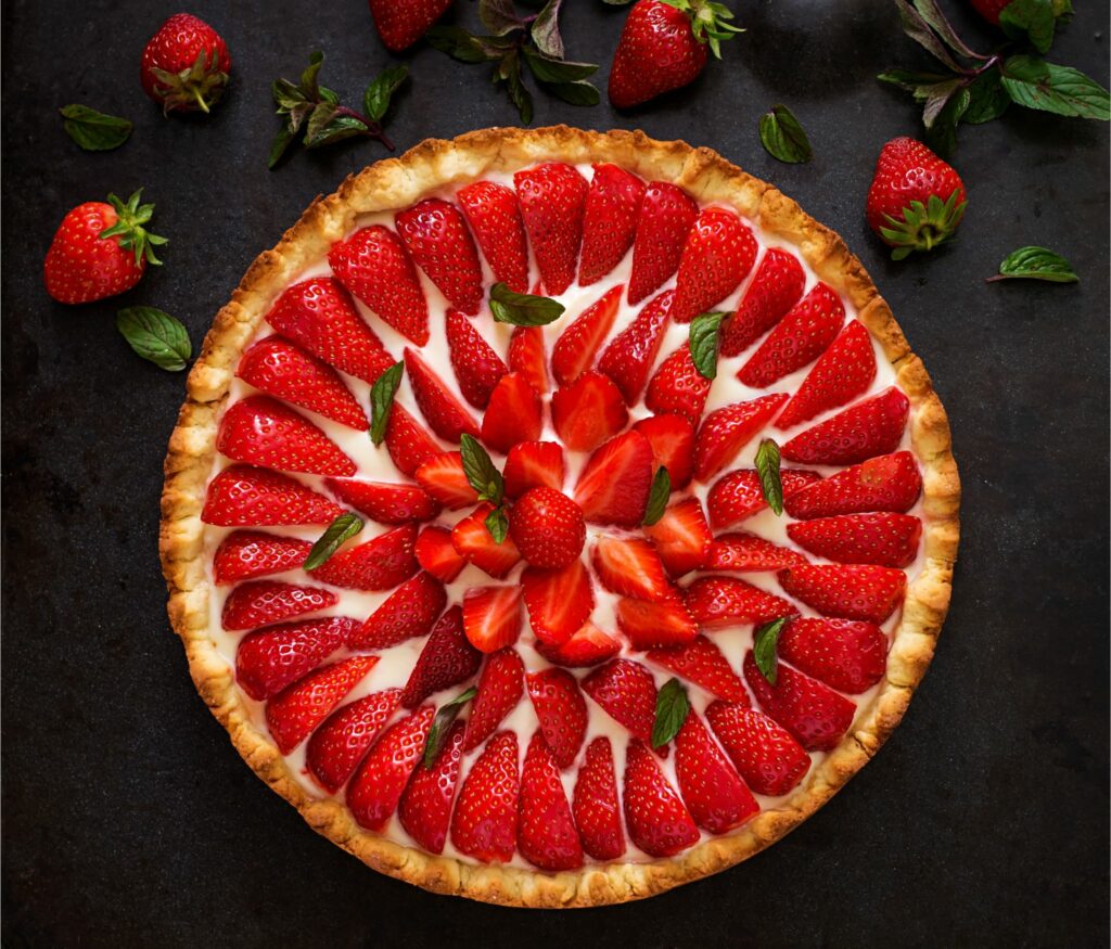 tarte aux fraises